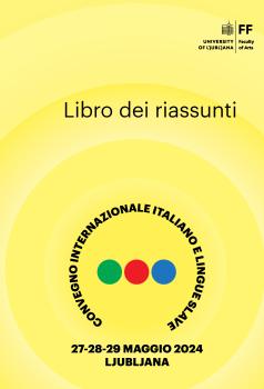 Cover of the book of abstracts of III Convegno Internazionale Italiano e lingue slave