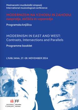 Cover of the programme booklet Modernism in East and West: Contrasts, Intersections and Parallels