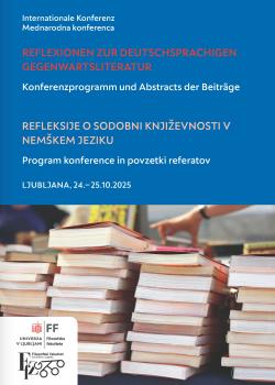 Cover of the conference programme and abstract booklet Reflexionen zur deutschsprachigen Gegenwartsliteratur